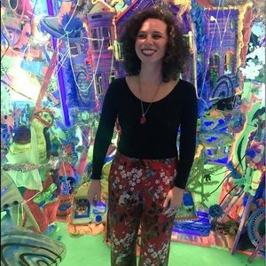 Alice + Olivia Floral Pants - M